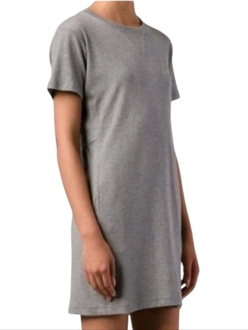 Theory T-shirt Dress Gray Size Small Cotton Modal Blend Summer Mini Dress